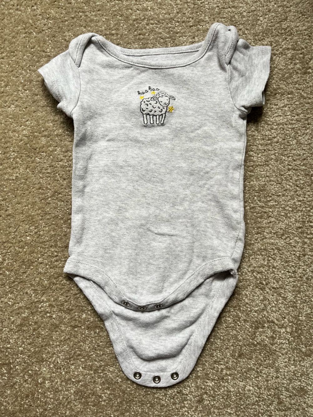 3/$10 or 5/$15 Baby One-Piece with Sheep Embroidery
